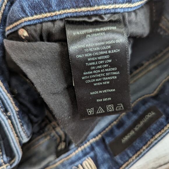 Kut for the Kloth Toothpick Skinny Distressed Jeans sz 4 Petite - Picture 5 of 7